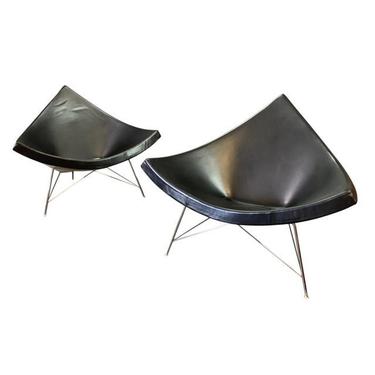 Pair of Vintage Mid Century Modern &quot;Coconut&quot; Chairs by George Nelson for Vitra 