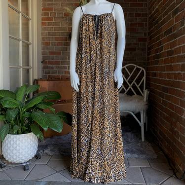 1970s Leopard Nightgown Loungewear