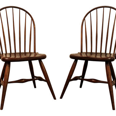 Traditional Dining Chairs Duckloe Bros Cherry Hoop-Back Windsor Side Chairs 