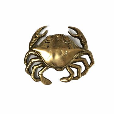 Vintage Brass Crab Door Knocker 
