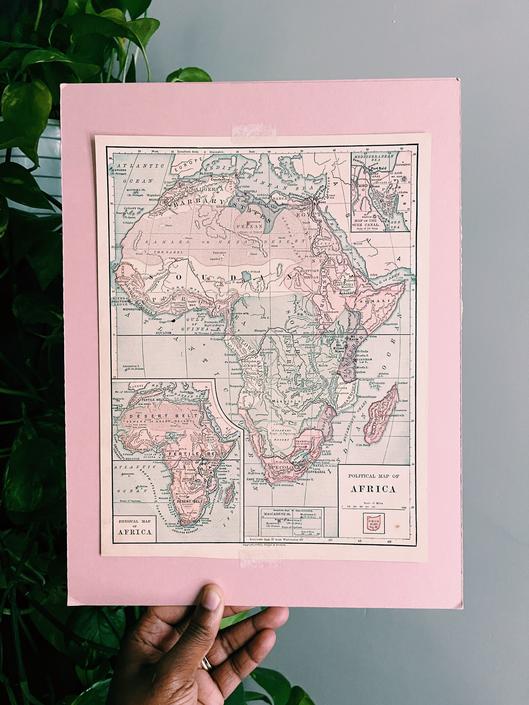 Antique Africa Map (1879)