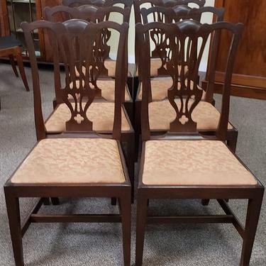 Item #T41 Set of Eight Mahogany Dining Chairs c.1920