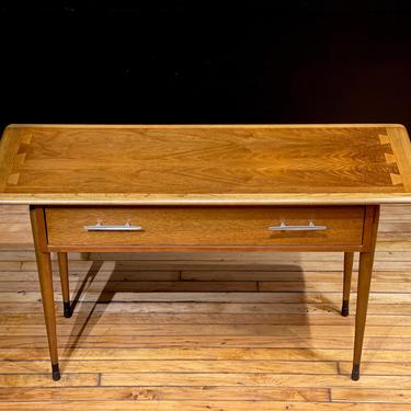 Lane Acclaim Walnut Console Table - Mid Century Modern Danish Style Coffee Table Entryway Sofa Table 