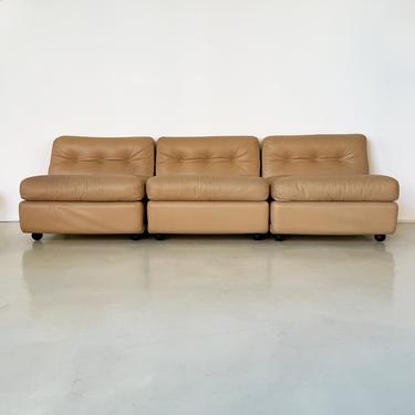 1974 Leather "Amanta" Lounge Mario Bellini for B&B Italia
