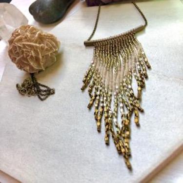 Fringe Necklace in Earth tones