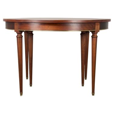 Antique French Louis XVI Mahogany Round Dining Table 
