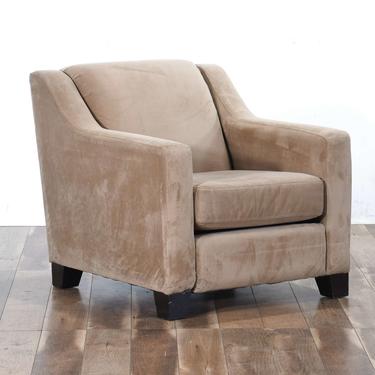 Contemporary Light Brown Armchair