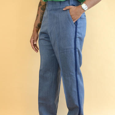 Vintage Postal Service Military Heavy Duty High Rise Pants Trousers 32x32 32x33 