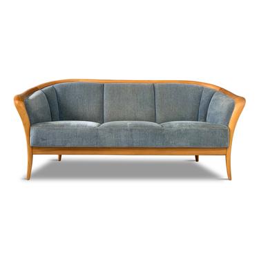 Danish Mid-Century Birch Compact Sofa