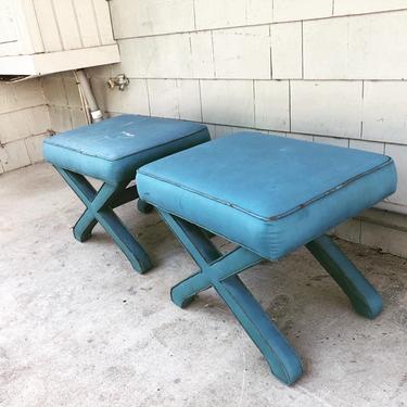 Midcentury Milo Baughman x benches stools: frames