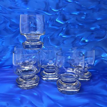 Vintage Weighted Glass Tumblers