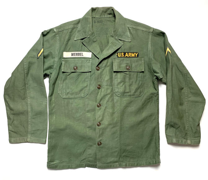 Vintage 1950s OG-107 Type 1 US Army Utility Shirt ~ size M ~ | Sparrows ...