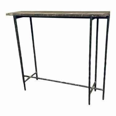 Industrial Modern Blue Stone Console Table