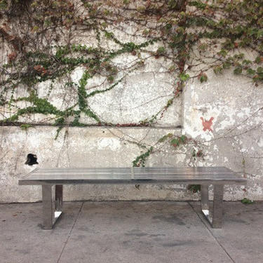 Mid Century Chrome Nelson Style Bench