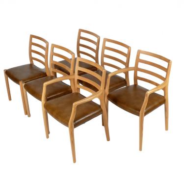 Set of 6 Niels Moller Oak Dining Chairs