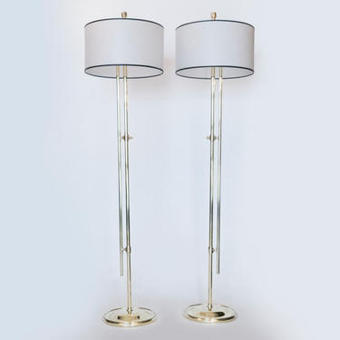Pair of Adjustable French Floor Lamps