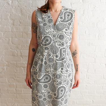 Jil Sander Paisley Print Midi Dress, Size 42