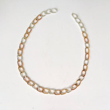 Handmade curb chain necklace or bracelet silver/solid gold/gold filled charm bracelet 