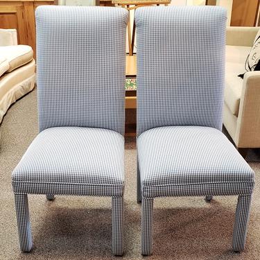 Item #SD114 Pair of Upholstered Side Chairs