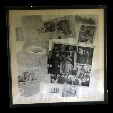 Vintage Robert Rauschenberg “Features Currents” Black & White Kennedy Printers P