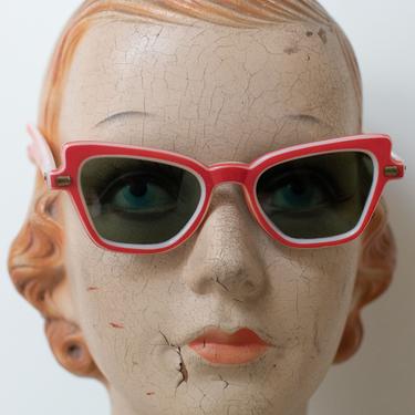 1950s Red Sunglasses / 50s Rayex Sunglasses 