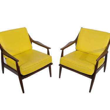 Lounge Chairs Walnut Danish Modern Mid Century Modern 