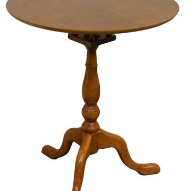 The Bombay Company Queen Anne Cherry Accent Pie Crust Table / Plant Stand 