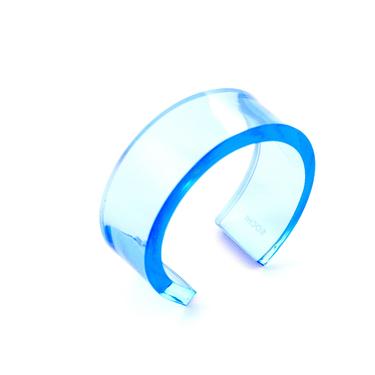 CLARA BLUE CUFF, Acrylic Blue Cuff, Blue Cuff, Blue Acrylic Cuff, Blue Acrylic Bracelet, Blue Bracelet, Acrylic Bracelet, Lucite Blue Cuff 