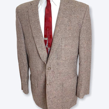 Vintage 1950s ATOMIC FLECK Wool Rockabilly Blazer ~ 40 R ~ sport coat / jacket ~ Elvis ~ VLV ~ 