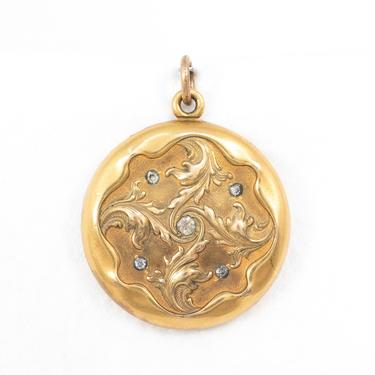 Locket with Leaves by S. O. Bigney Co.
