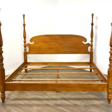 Ethan Allen Solid Maple King Bed 