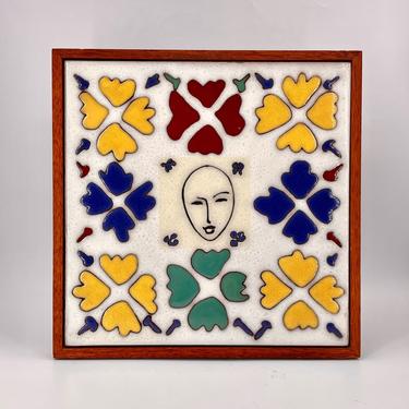 Large Henri Matisse Large Composition Masks Arius Tile Display Wall Vintage Rare 