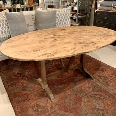 Antique Oval Pine Table