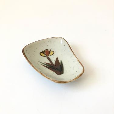 Vintage Stoneware Pottery Spoon Rest 