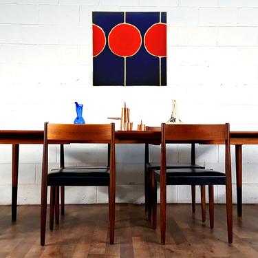 Elegant Danish Modern MCM Teak Expansion DiningSet