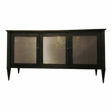 Henredon Industrial Modern Charcoal and Silver Sideboard