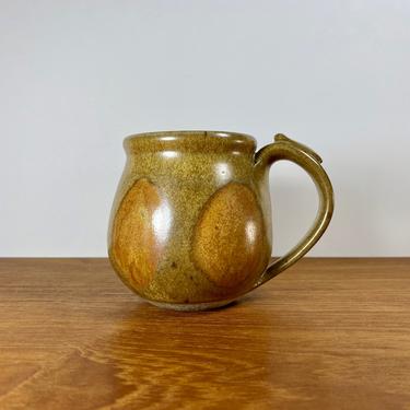 Vintage mug by Bob Haley of Applegate Pottery / Oregon handmade ceramic cup / earthy boho PNW art 