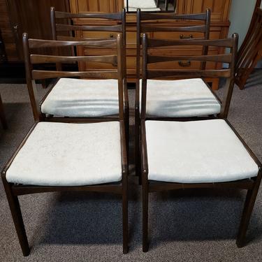 Item #MB10 Set of Four Mid Century Dining Chairs c.1950