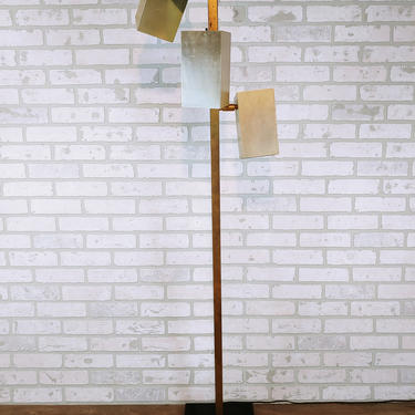 Koch &amp; Lowy Brass Cubist Floor Lamp 