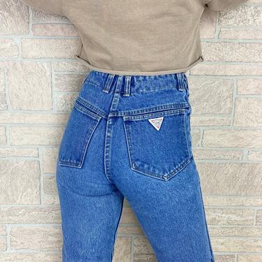 Button Fly High Rise 80's Jeans / Size 24 
