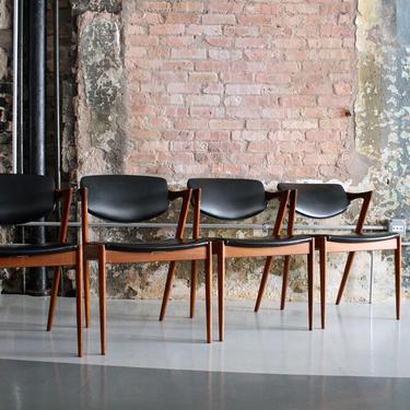 Set of 4 Teak dining chairs by Kai Kristiansen