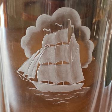 Orrefors Crystal Glass Liquor Decanter Nautical 