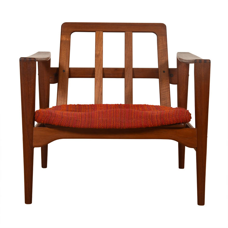 Danish Modern Solid Teak Lounge Chair