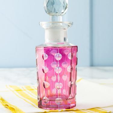 Antique Cranberry Glass Perfume Bottle