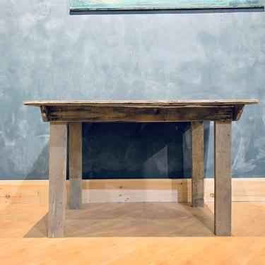 Perfectly Rustic Small Dining Table | Planked Wood Table | Small Harvest Table | Small Farm Table | Reclaimed Wood Table 