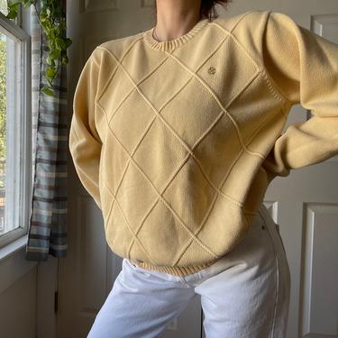 Vintage IZOD Yellow Crewneck Sweater 