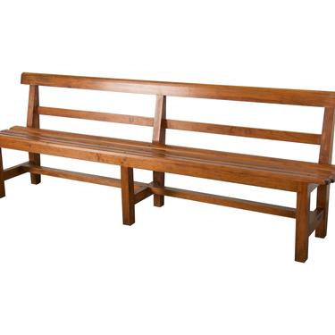 Vintage Country French Farmhouse Pine Bench 