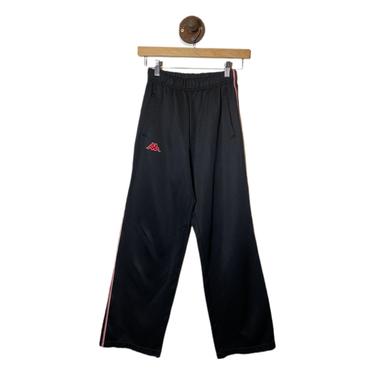(XS) Kappa Black/Red Track Pants 022421
