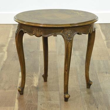 Cb Hansens Carved Queen Anne End Table
