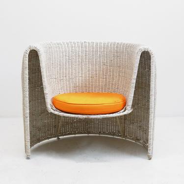 Sculptural Wicker Chair 